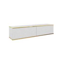 Moro Floating TV Cabinet 135cm - White 135cm - thumbnail 8