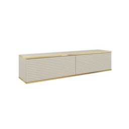 Moro Floating TV Cabinet 135cm - White 135cm - thumbnail 3