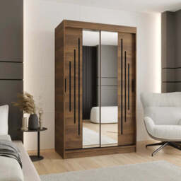 Rubino Y1 Sliding Door Wardrobe 120cm - Cashmere 120cm - thumbnail 2