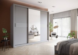 Havana 11 - 3 Sliding Door Wardrobe 250cm - White Matt 250cm - thumbnail 3