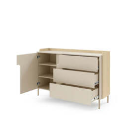 Positano PO7 Chest Of Drawers 143cm - Cashmere 143cm - thumbnail 4
