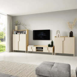 Positano PO7 Chest Of Drawers 143cm - Cashmere 143cm - thumbnail 6