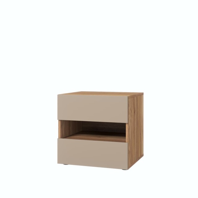 Impressio 23 Bedside Table 46cm - Oak Mauvella 46cm - image 1