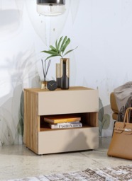Impressio 23 Bedside Table 46cm - Oak Mauvella 46cm - thumbnail 4