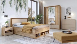 Impressio 23 Bedside Table 46cm - Oak Mauvella 46cm - thumbnail 5