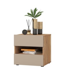 Impressio 23 Bedside Table 46cm - Oak Mauvella 46cm - thumbnail 3