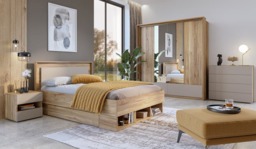 Impressio 23 Bedside Table 46cm - Oak Mauvella 46cm - thumbnail 8
