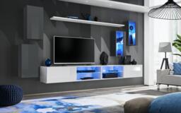 "Switch XXV Wall Entertainment Unit For TVs Up To 75"" - Graphite 280cm Black" - thumbnail 7