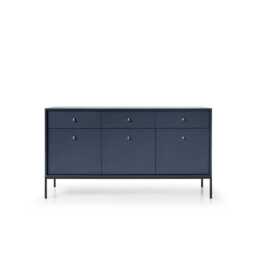 Mono Large Sideboard Cabinet 154cm - Navy 154cm - thumbnail 3