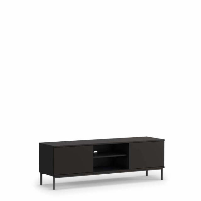 Querty 05 TV Cabinet 150cm - Black Matt 150cm - image 1