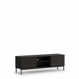 Querty 05 TV Cabinet 150cm - Black Matt 150cm - thumbnail 1