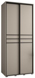 Dakota X Sliding Door Wardrobe 100cm - Cashmere 100cm - thumbnail 2