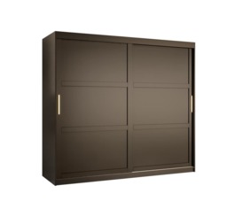 Ramiro I Sliding Door Wardrobe 200cm - Black 200cm - thumbnail 2