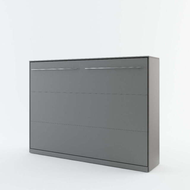 CP-04 Horizontal Wall Bed Concept 140cm - Grey Matt 140 x 200cm - image 1