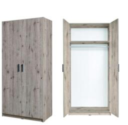 Snow 02 Hinged Wardrobe 92cm - White Gloss 92cm - thumbnail 5