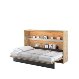 Concept Junior Horizontal Wall Bed 120cm - Oak Artisan 120 x 200cm - thumbnail 3
