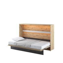 Concept Junior Horizontal Wall Bed 120cm - Oak Artisan 120 x 200cm - thumbnail 2