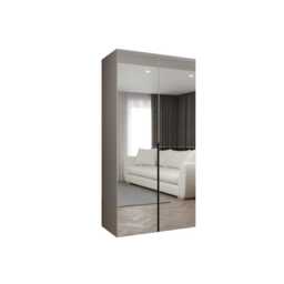 Alicante III Hinged Door Wardrobe 100cm - Cashmere 100cm - thumbnail 2