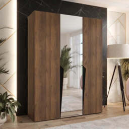 Piano II Hinged Door Wardrobe 150cm - Oak Walnut 150cm