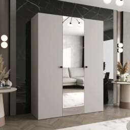 Parma II Hinged Door Wardrobe 150cm - Oak Walnut 150cm - thumbnail 4