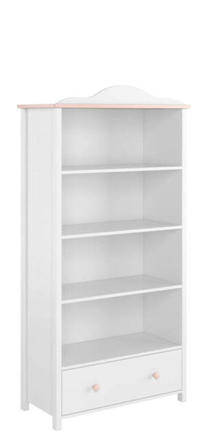 Luna LN-02 Bookcase 85cm - White Matt 85cm - image 1