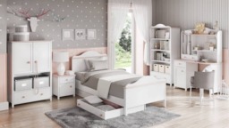 Luna LN-02 Bookcase 85cm - White Matt 85cm - thumbnail 4