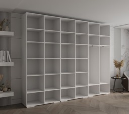 Inova III Hinged Door Wardrobe 300cm - White 300cm - thumbnail 8