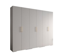 Inova III Hinged Door Wardrobe 300cm - White 300cm - thumbnail 2