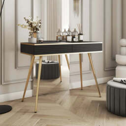 Moro Dressing Table 102cm - Black 102cm - thumbnail 1