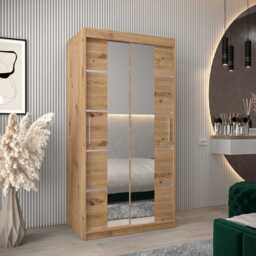 Verona 04 Sliding Door Wardrobe 100cm - Oak Sonoma 100cm - thumbnail 5