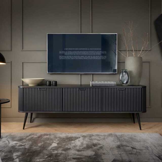 Zova TV Cabinet 168cm - Black 168cm - image 1