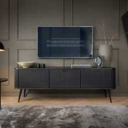 Zova TV Cabinet 168cm - Black 168cm