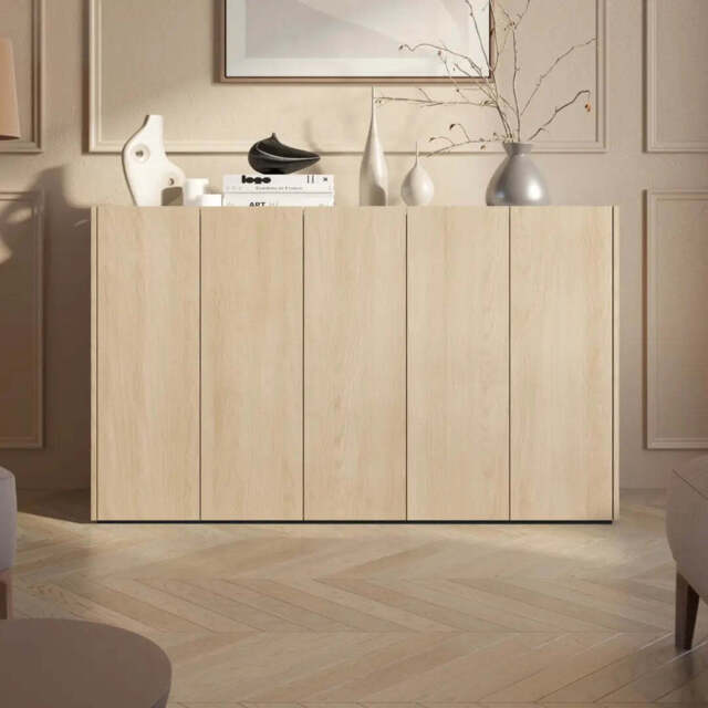 Easy EA-01 Sideboard Cabinet 156cm - Oak Scandi 156cm - image 1
