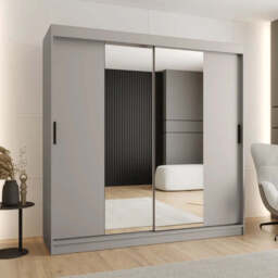 Rubino T1 Sliding Door Wardrobe 200cm - Cashmere 200cm - thumbnail 1