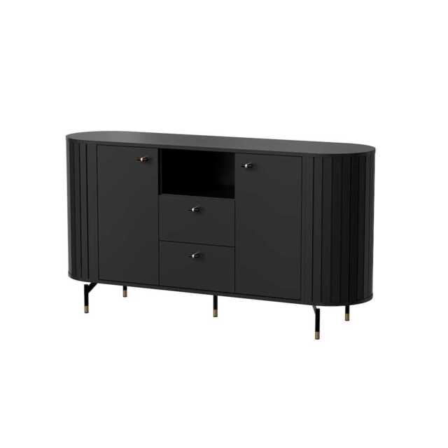 Zante ZA2 Sideboard Cabinet 150cm - Black 150cm - image 1