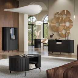 Zante ZA2 Sideboard Cabinet 150cm - Black 150cm - thumbnail 4
