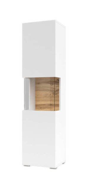 Ava 05 Tall Display Cabinet 36cm - White Matt 36cm - image 1