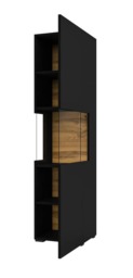 Ava 05 Tall Display Cabinet 36cm - White Matt 36cm - thumbnail 4