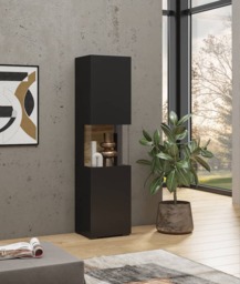Ava 05 Tall Display Cabinet 36cm - White Matt 36cm - thumbnail 8