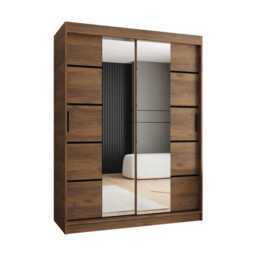 Rubino V4 Sliding Door Wardrobe 150cm - Oak Walnut 150cm - thumbnail 4