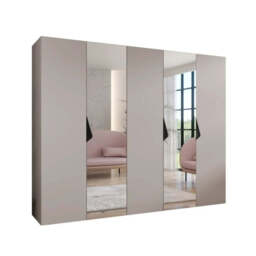 Sandi II Hinged Door Wardrobe 250cm - Black 250cm - thumbnail 6