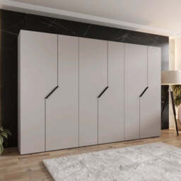 Blomvik I Hinged Door Wardrobe 300cm - White 300cm - thumbnail 4