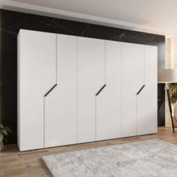 Blomvik I Hinged Door Wardrobe 300cm - White 300cm