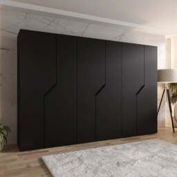 Blomvik I Hinged Door Wardrobe 300cm - White 300cm - thumbnail 2