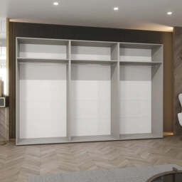 Blomvik I Hinged Door Wardrobe 300cm - White 300cm - thumbnail 6