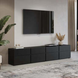 Kross 40 TV Cabinet 225cm - Black 225cm