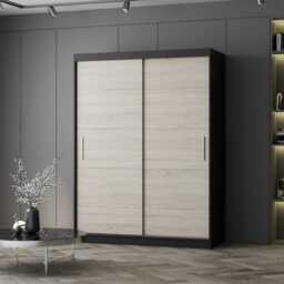 Vista 06 Sliding Door Wardrobe 150cm - White Matt White Matt 150cm - thumbnail 6