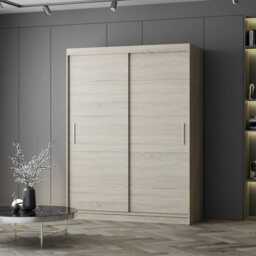 Vista 06 Sliding Door Wardrobe 150cm - White Matt White Matt 150cm - thumbnail 4
