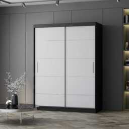 Vista 06 Sliding Door Wardrobe 150cm - White Matt White Matt 150cm - thumbnail 3