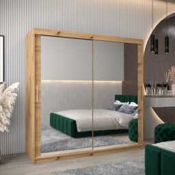 Tokyo III Sliding Door Wardrobe 200cm - Black 200cm - thumbnail 6